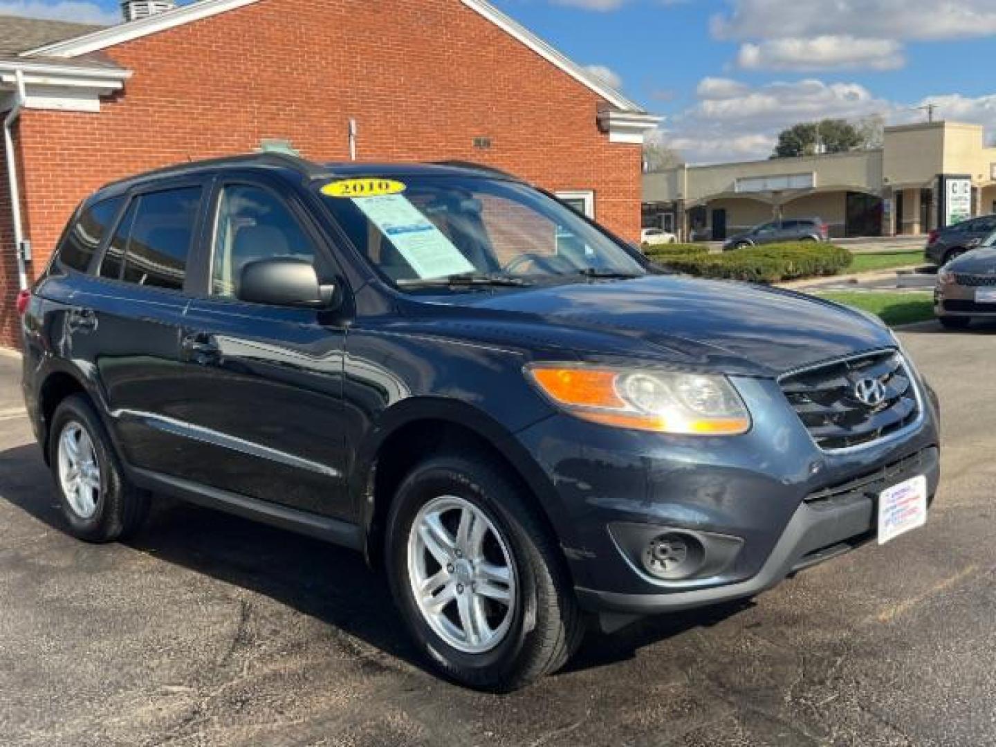 2010 Gray Hyundai Santa Fe GLS (5NMSGDAB1AH) , 6V transmission, located at 401 Woodman Dr, Riverside, OH, 45431, (937) 908-9800, 39.760899, -84.123421 - Photo#0