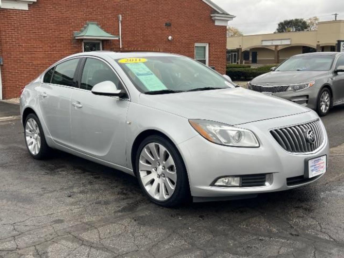 2011 Quicksilver Metallic Buick Regal CXL Turbo - 7XT (2G4G15GV5B9) with an 2.2L L4 DOHC 16V TURBO engine, located at 4508 South Dixie Dr, Moraine, OH, 45439, (937) 908-9800, 39.689976, -84.218452 - Photo#0