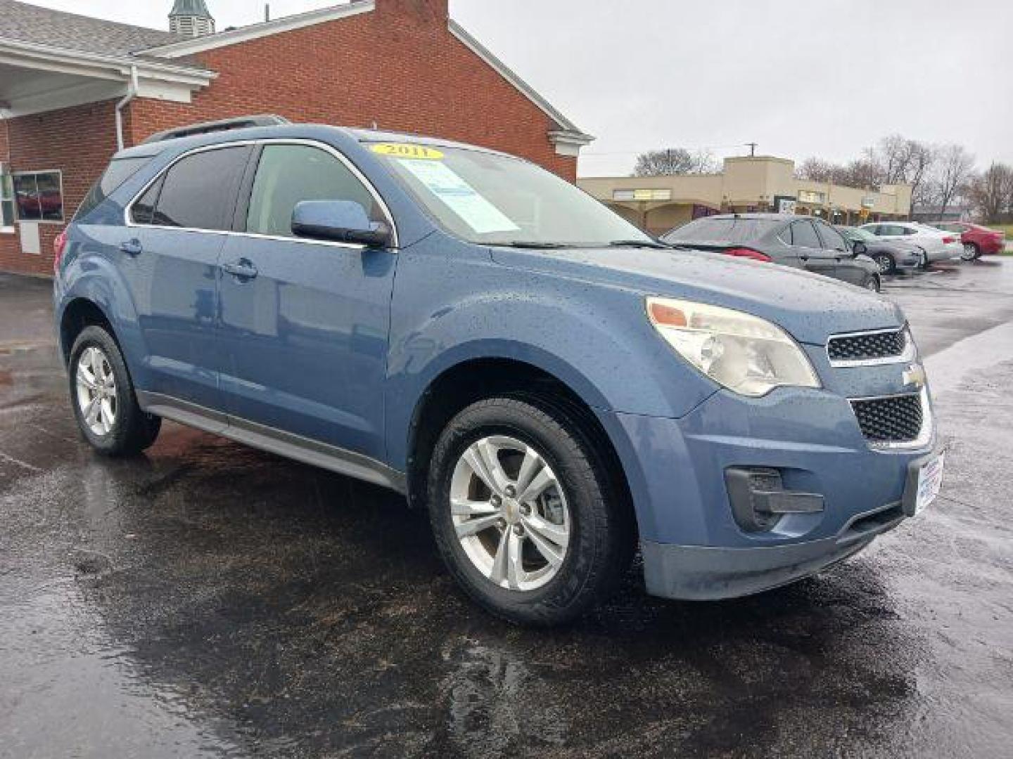 2011 Twilight Blue Metallic Chevrolet Equinox 1LT AWD (2CNFLEEC7B6) with an 2.4L L4 DOHC 16V engine, 6-Speed Automatic transmission, located at 1099 N County Rd 25A, Troy, OH, 45373, (937) 908-9800, 40.057079, -84.212883 - Photo#0