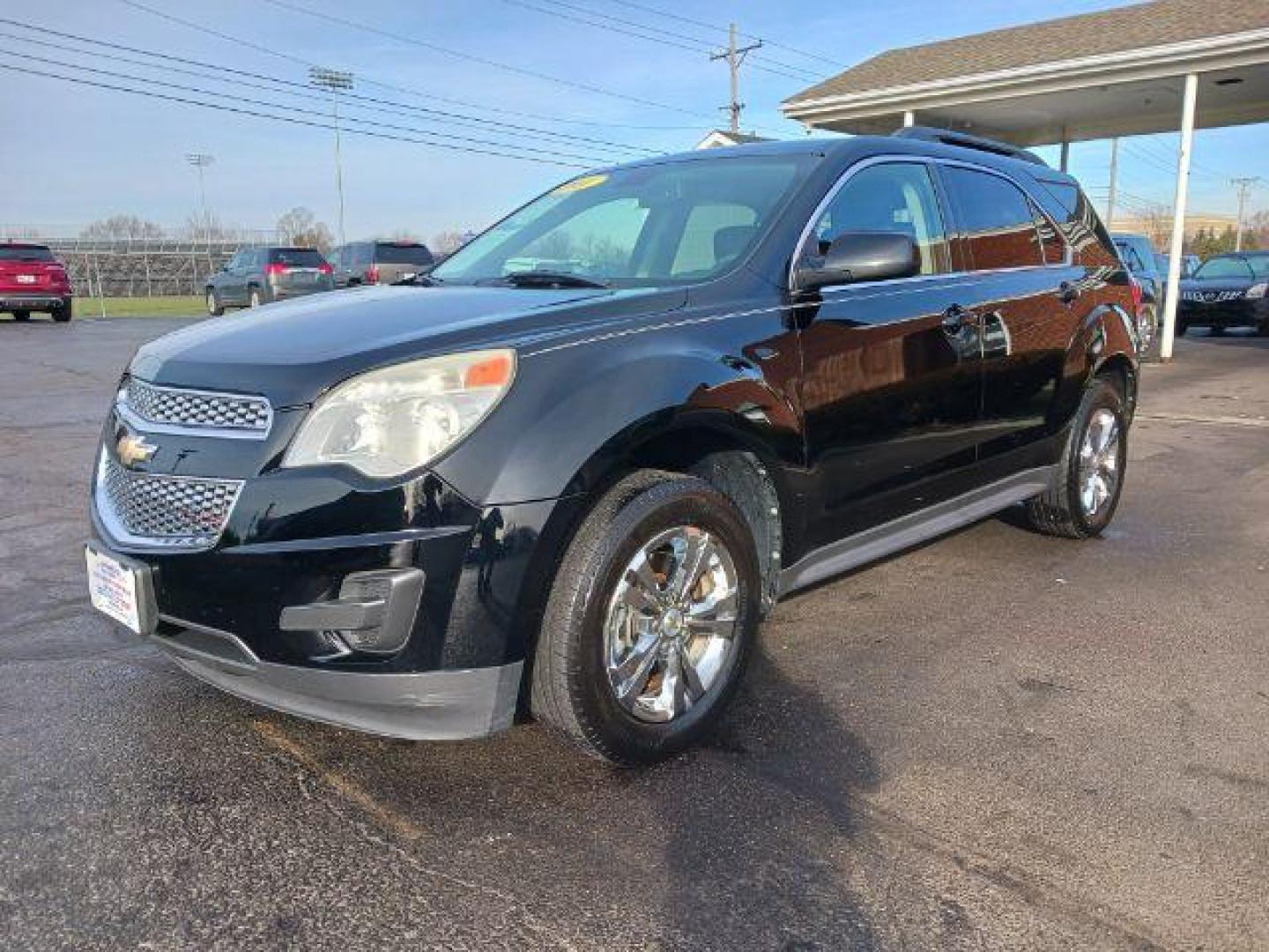 2011 Black Chevrolet Equinox 1LT 2WD (2GNALDEC5B1) with an 2.4L L4 DOHC 16V engine, 6-Speed Automatic transmission, located at 880 E. National Road, Vandalia, OH, 45377, (937) 908-9800, 39.891918, -84.183594 - Photo#2