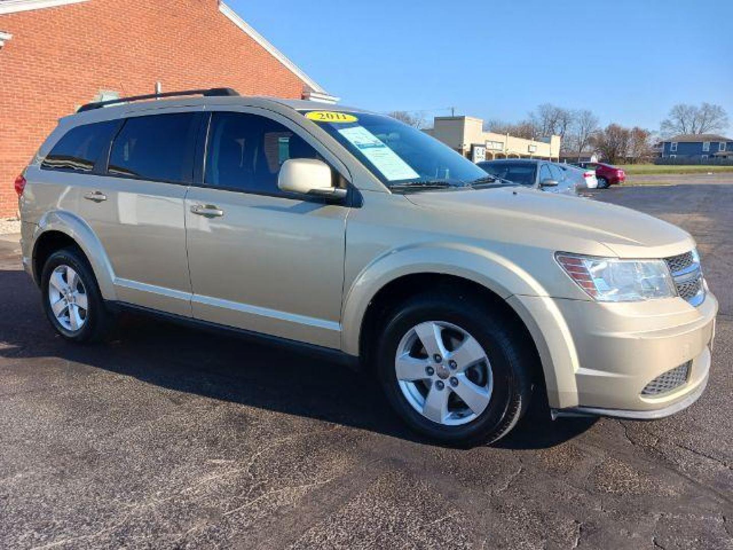 2011 White Gold Dodge Journey Mainstreet (3D4PG1FG9BT) with an 3.6L V6 DOHC 24V engine, 6-Speed Automatic transmission, located at 4508 South Dixie Dr, Moraine, OH, 45439, (937) 908-9800, 39.689976, -84.218452 - Photo#0