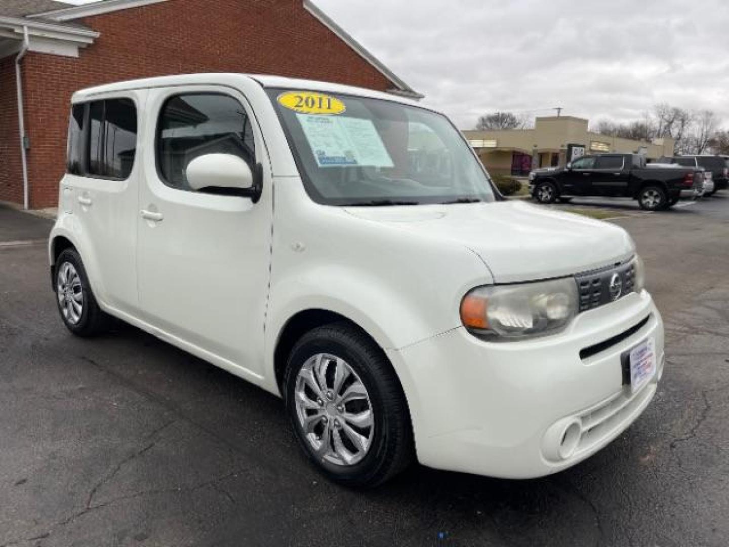 2011 White Pearl Nissan cube 1.8 S (JN8AZ2KR4BT) with an 1.8L L4 DOHC 16V engine, located at 401 Woodman Dr, Riverside, OH, 45431, (937) 908-9800, 39.760899, -84.123421 - Photo#0