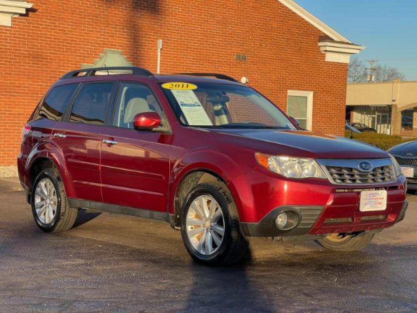 2011 Camellia Red Pearl Subaru Forester 2.5X Limited (JF2SHAEC2BH) with an 2.5L H4 SOHC 16V engine, 4-Speed Automatic transmission, located at 1230 East Main St, Xenia, OH, 45385, (937) 908-9800, 39.688026, -83.910172 - Photo#0