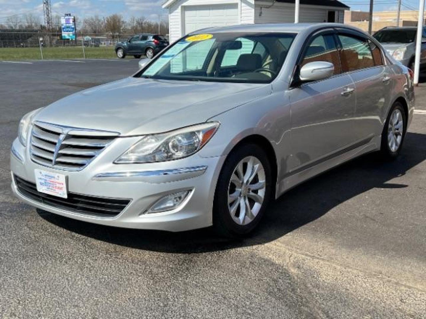 2012 Platinum Metallic Hyundai Genesis 3.8L (KMHGC4DD8CU) with an 3.8L V6 DOHC 24V engine, 6-Speed Automatic transmission, located at 1099 N County Rd 25A, Troy, OH, 45373, (937) 908-9800, 40.057079, -84.212883 - Photo#2