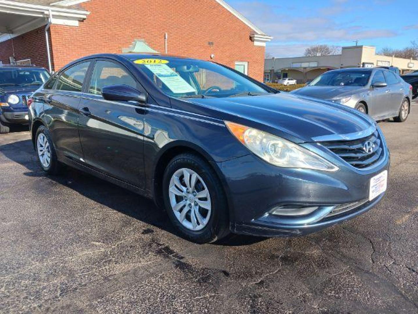 2012 Pacific Blue Pearl Hyundai Sonata GLS Auto (5NPEB4AC6CH) with an 2.4L L4 DOHC 16V engine, 6-Speed Automatic transmission, located at 1951 S Dayton Lakeview Rd., New Carlisle, OH, 45344, (937) 908-9800, 39.890999, -84.050255 - Photo#0