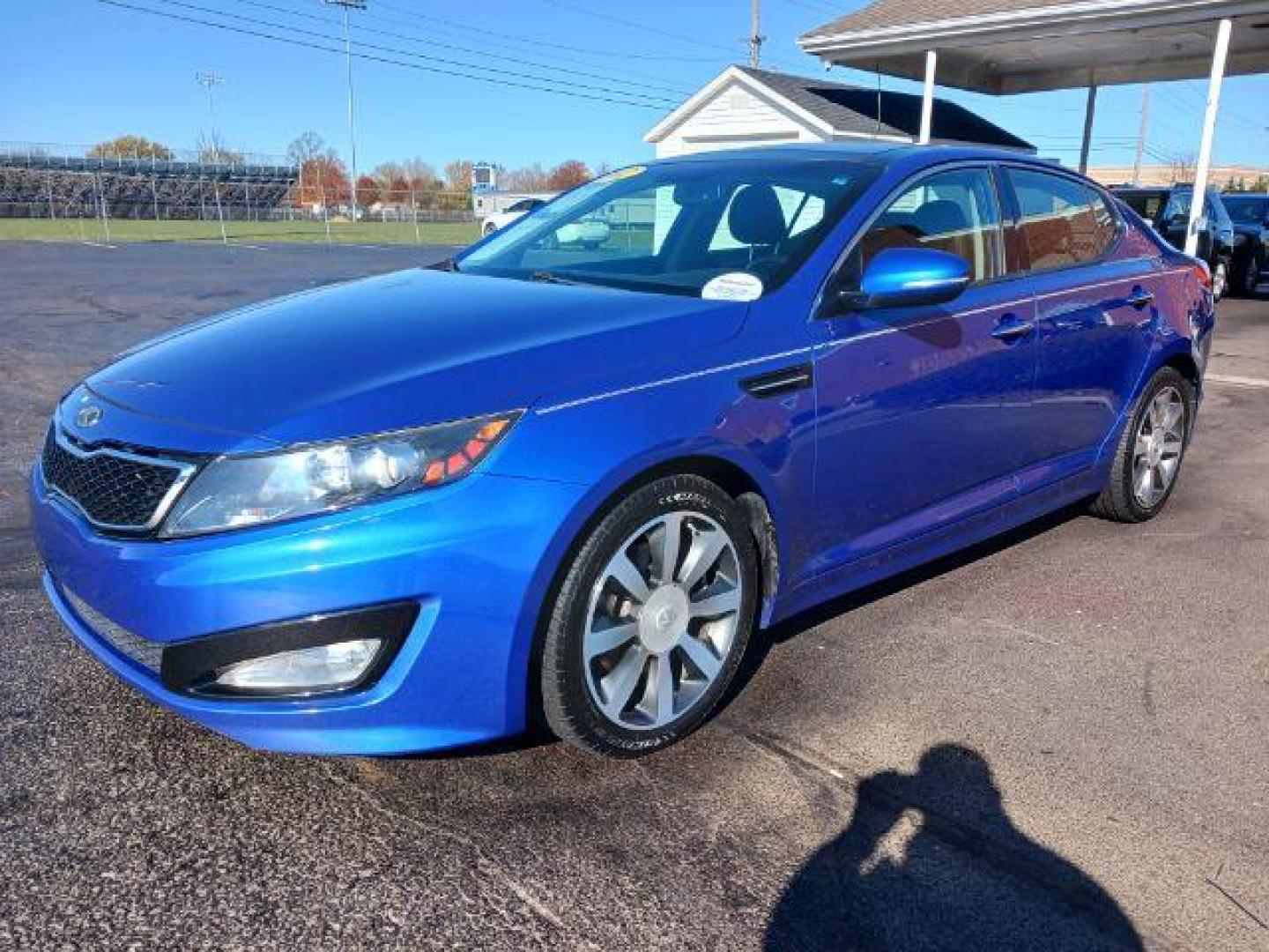 2012 Corsa Blue Pearl Metallic Kia Optima SX (5XXGR4A67CG) with an 2.0L L4 DOHC 16V TURBO engine, 6-Speed Automatic transmission, located at 1184 Kauffman Ave, Fairborn, OH, 45324, (937) 908-9800, 39.807072, -84.030914 - Photo#2