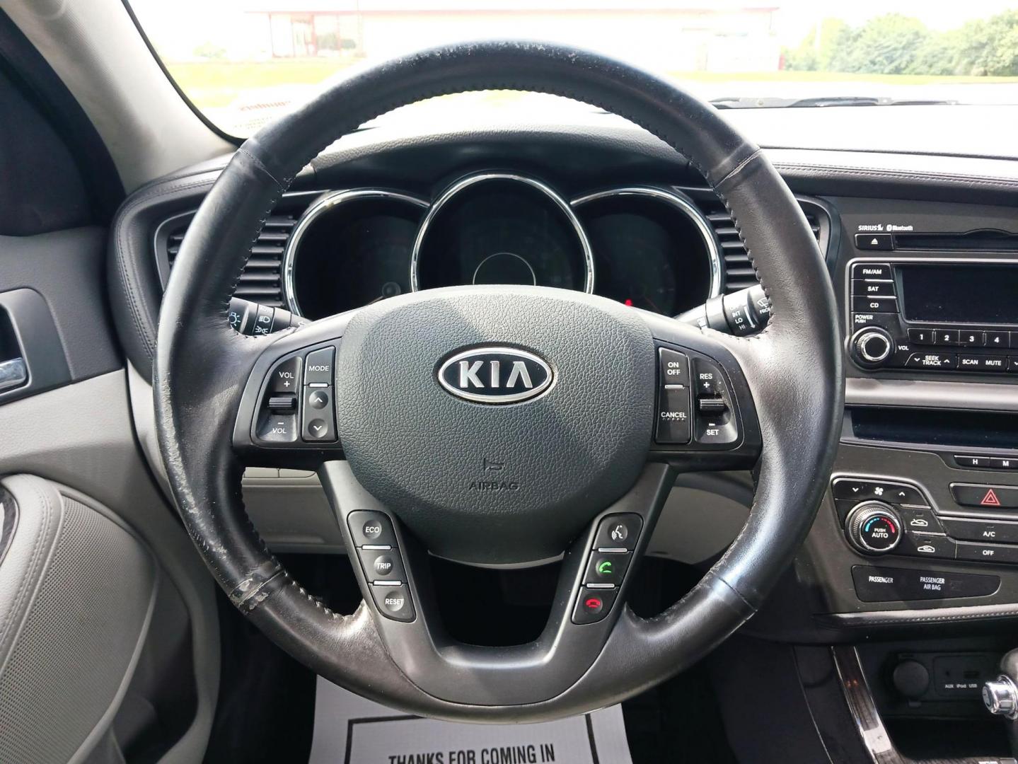 2012 Titanium Metallic Kia Optima EX (5XXGN4A7XCG) with an 2.4L L4 DOHC 16V engine, 6-Speed Automatic transmission, located at 4508 South Dixie Dr, Moraine, OH, 45439, (937) 908-9800, 39.689976, -84.218452 - Photo#15