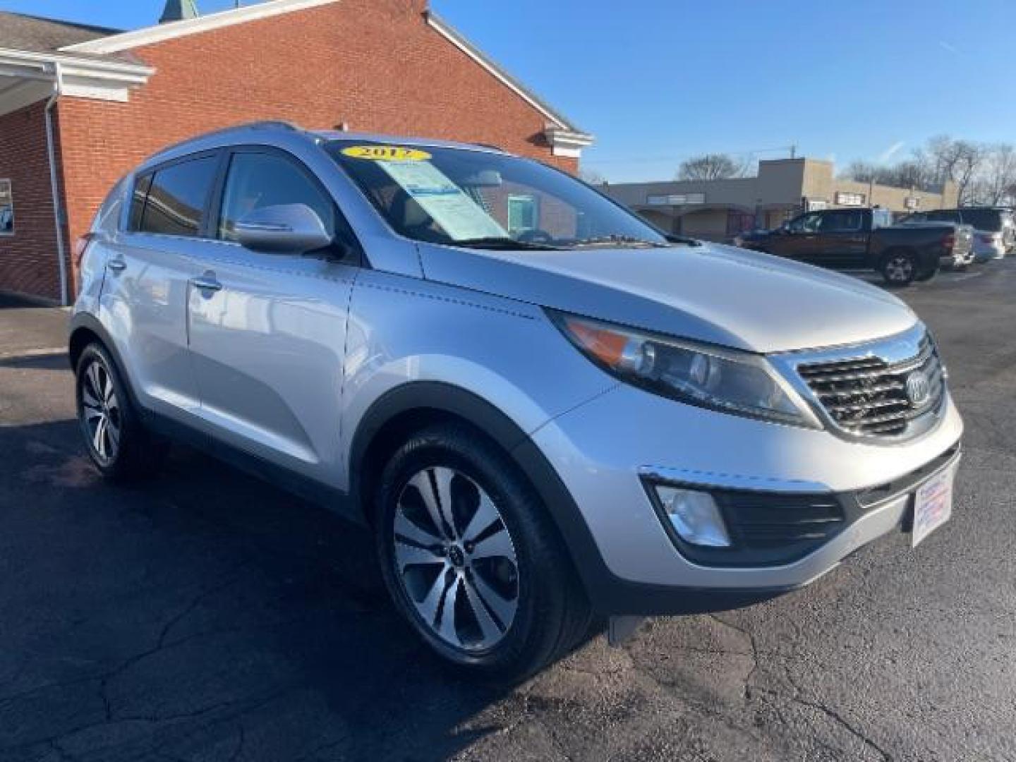 2012 Bright Silver Kia Sportage EX FWD (KNDPC3A29C7) with an 2.4L V6 DOHC 24V engine, 6-Speed Automatic transmission, located at 880 E. National Road, Vandalia, OH, 45377, (937) 908-9800, 39.891918, -84.183594 - Photo#0