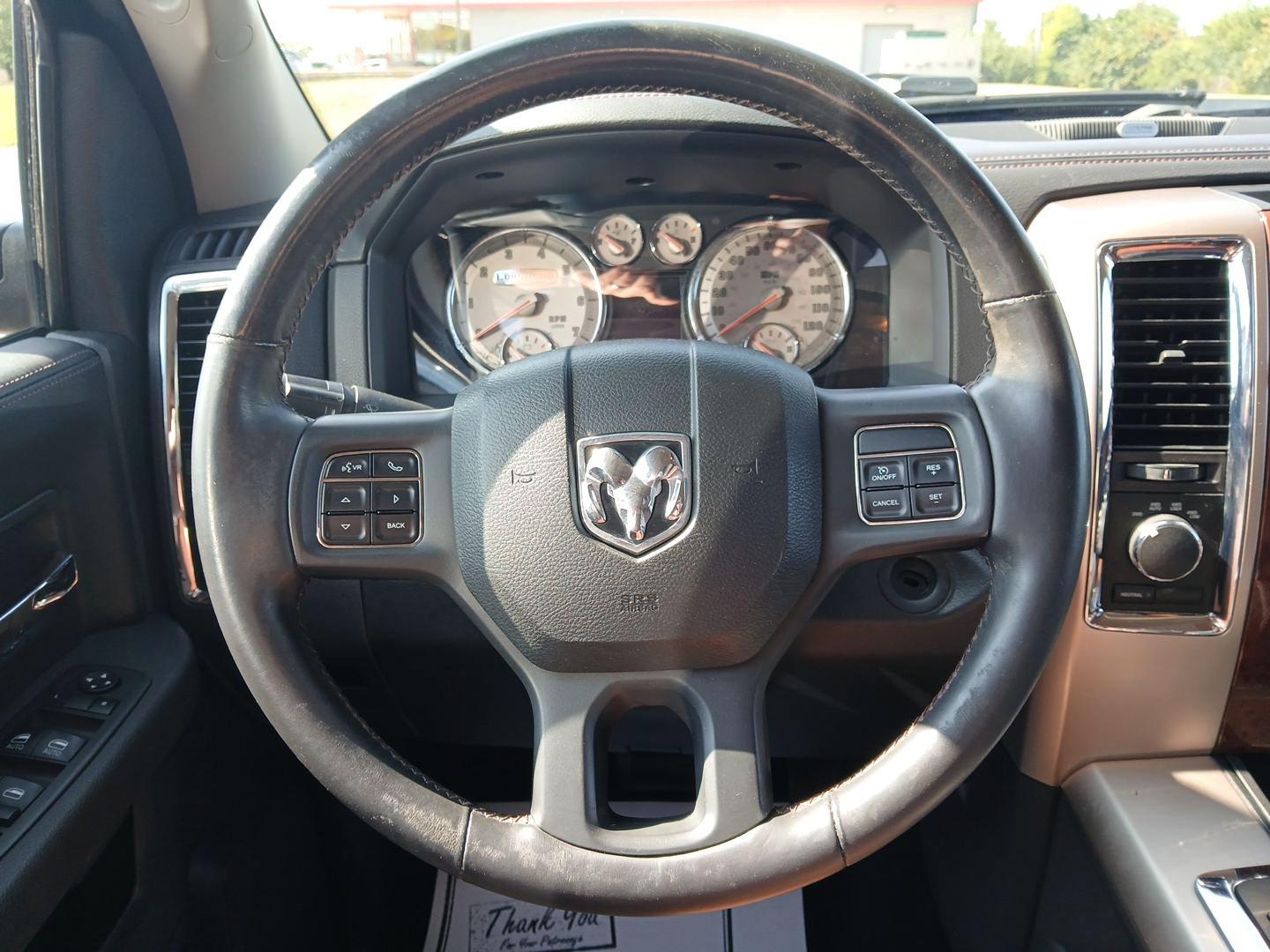 2012 Black Dodge Ram 1500 Laramie Longhorn Edition Crew Cab 4WD (1C6RD7PT6CS) with an 5.7L V8 OHV 16V engine, 6-Speed Automatic transmission, located at 401 Woodman Dr, Riverside, OH, 45431, (937) 908-9800, 39.760899, -84.123421 - Photo#15