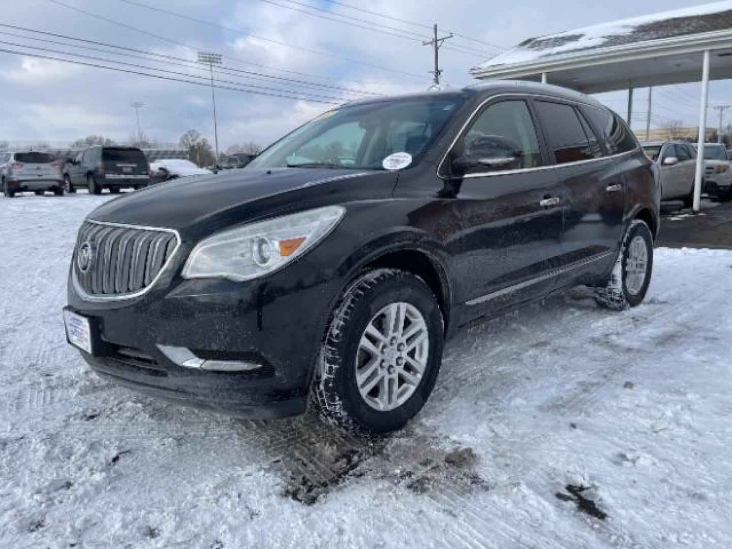 2013 Carbon Black Metallic Buick Enclave Convenience FWD (5GAKRBKD0DJ) with an 3.6L V6 DOHC 24V engine, 6-Speed Automatic Overdrive transmission, located at 1184 Kauffman Ave, Fairborn, OH, 45324, (937) 908-9800, 39.807072, -84.030914 - Photo#1