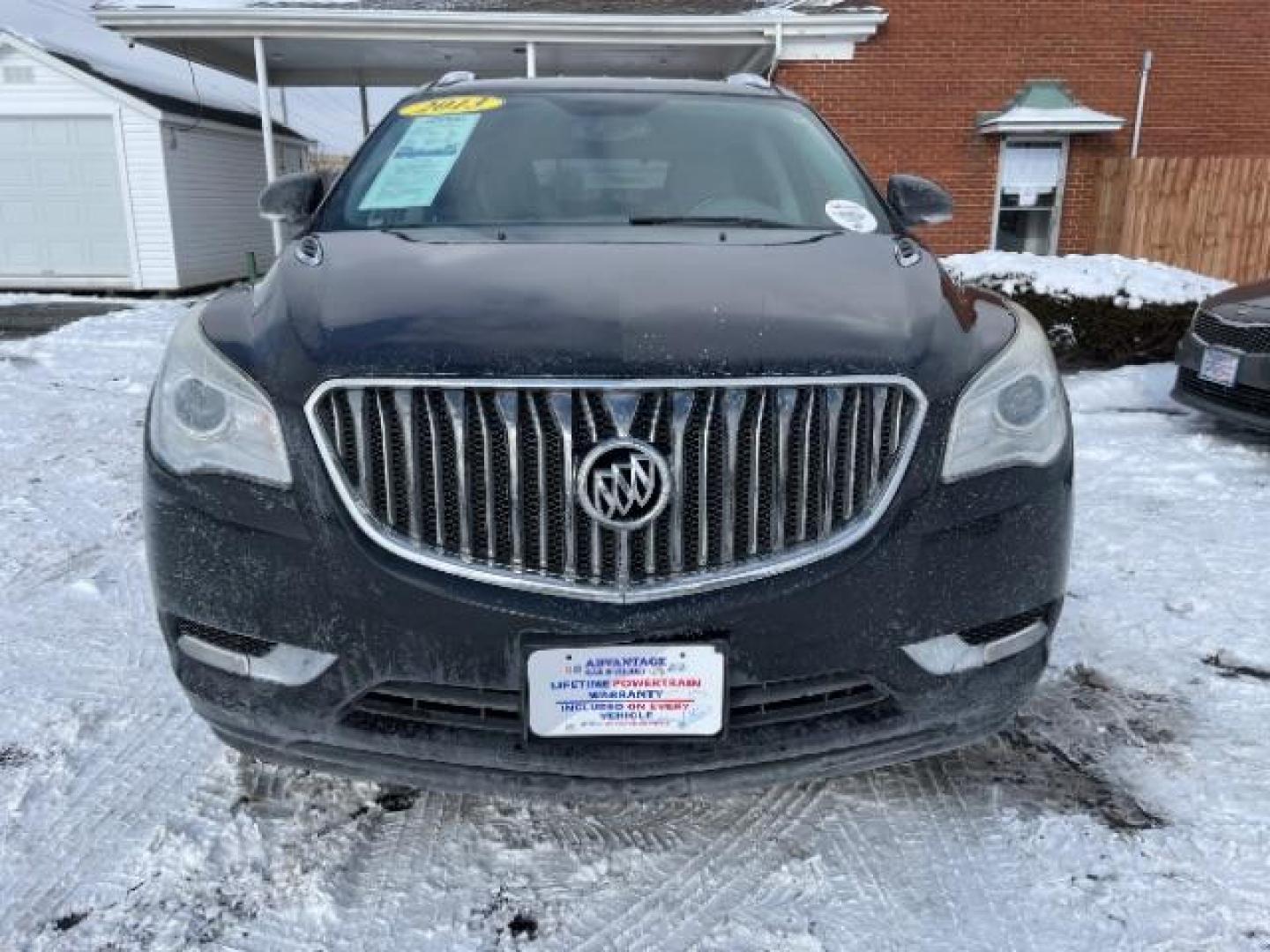 2013 Carbon Black Metallic Buick Enclave Convenience FWD (5GAKRBKD0DJ) with an 3.6L V6 DOHC 24V engine, 6-Speed Automatic Overdrive transmission, located at 1184 Kauffman Ave, Fairborn, OH, 45324, (937) 908-9800, 39.807072, -84.030914 - Photo#2