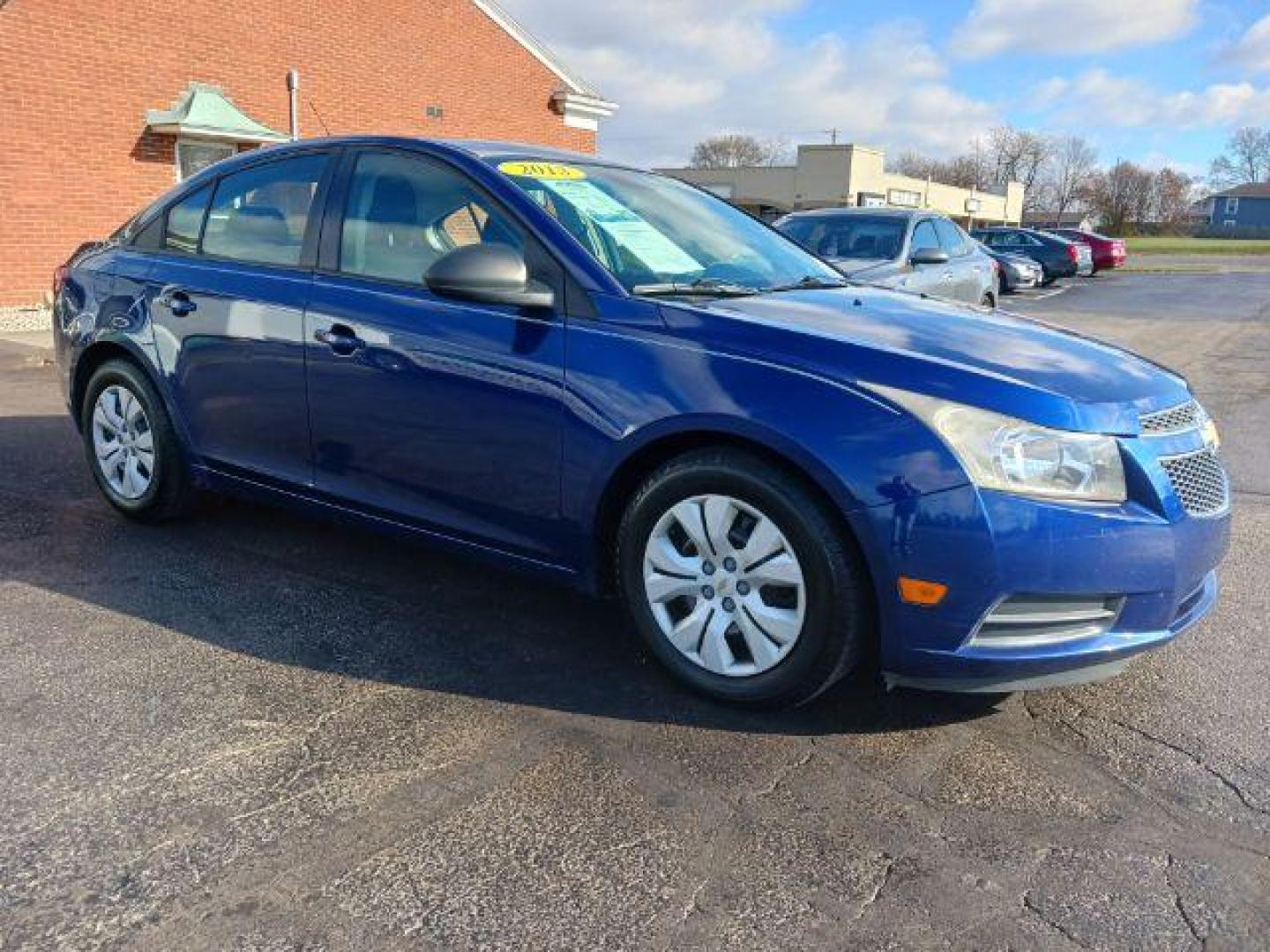 2013 Blue Chevrolet Cruze LS Auto (1G1PA5SH8D7) with an 1.8L L4 DOHC 16V FFV engine, 6-Speed Automatic transmission, located at 401 Woodman Dr, Riverside, OH, 45431, (937) 908-9800, 39.760899, -84.123421 - Photo#0