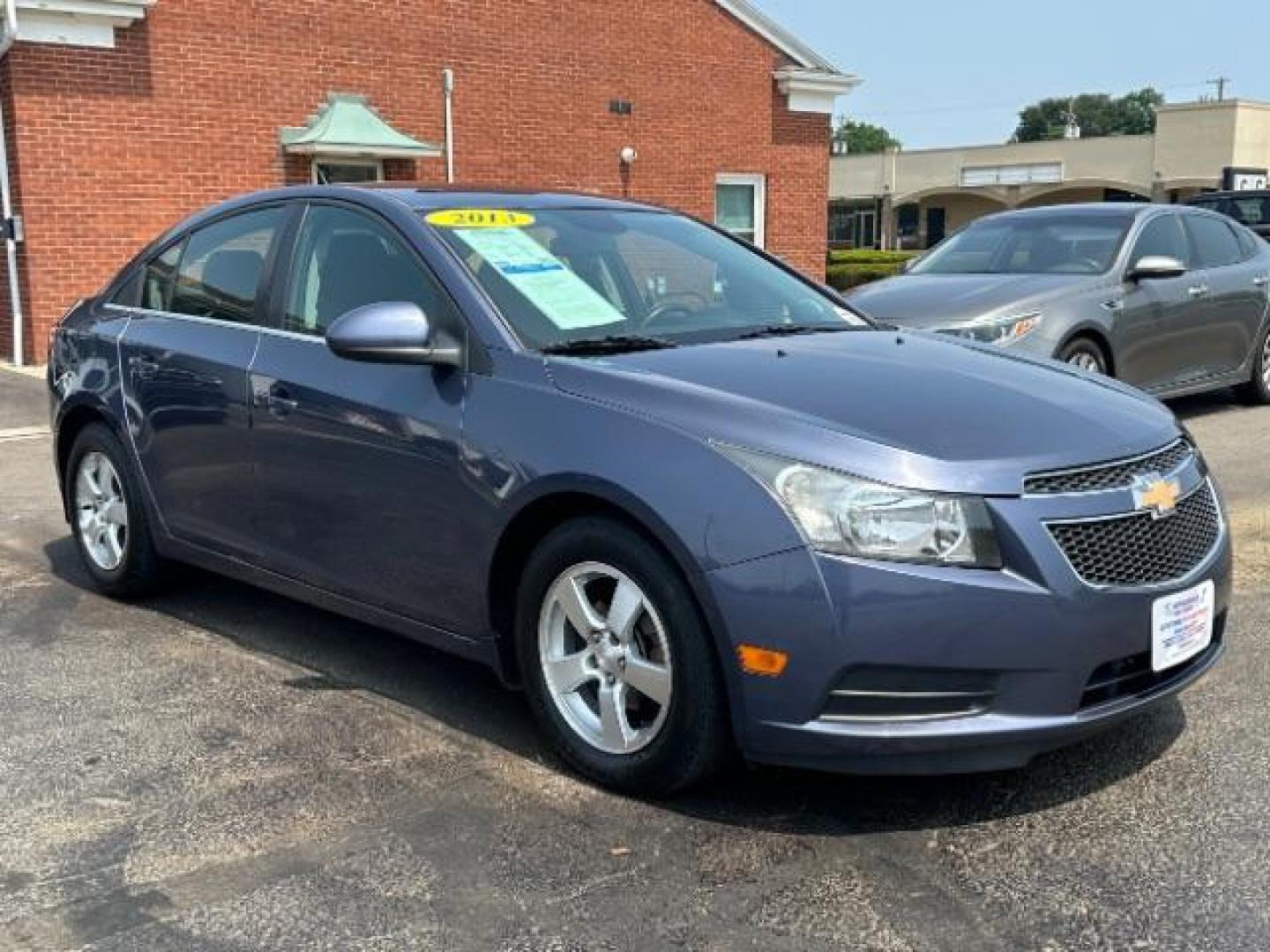 2013 Atlantis Blue Metallic Chevrolet Cruze 1LT Auto (1G1PC5SB3D7) with an 1.4L L4 DOHC 16V TURBO engine, 6-Speed Automatic transmission, located at 1230 East Main St, Xenia, OH, 45385, (937) 908-9800, 39.688026, -83.910172 - Photo#0