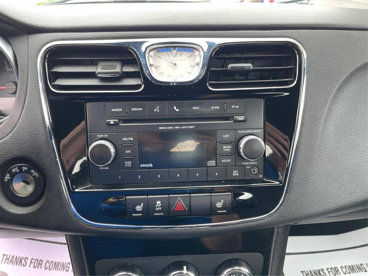 2013 Bright White Chrysler 200 (1C3CCBCG3DN) with an 3.6L V6 DOHC 24V FFV engine, 6-Speed Automatic transmission, located at 1951 S Dayton Lakeview Rd., New Carlisle, OH, 45344, (937) 908-9800, 39.890999, -84.050255 - Photo#11