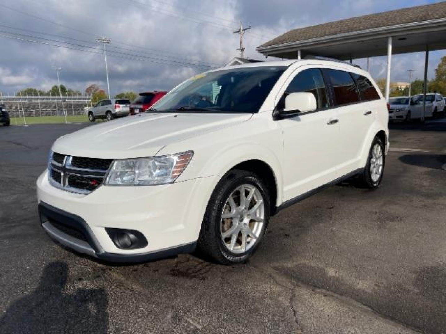 2013 White Dodge Journey Crew AWD (3C4PDDDG7DT) with an 3.6L V6 DOHC 24V engine, 6-Speed Automatic transmission, located at 1230 East Main St, Xenia, OH, 45385, (937) 908-9800, 39.688026, -83.910172 - Photo#1