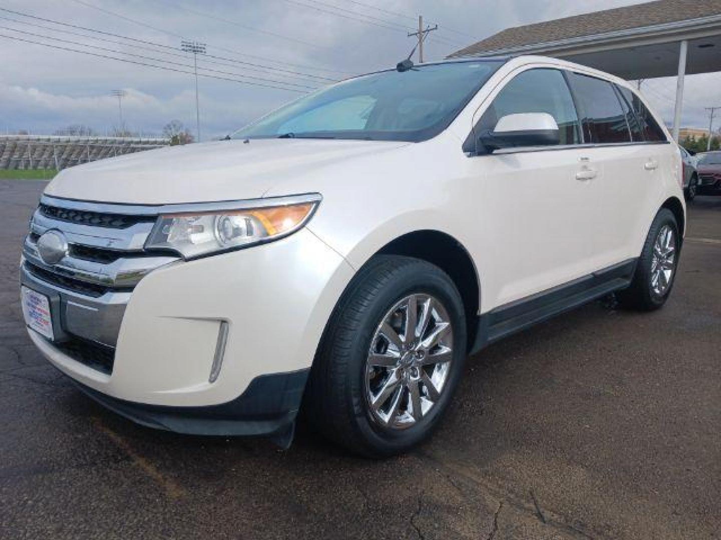 2013 White Platinum Tricoat Metallic Ford Edge Limited FWD (2FMDK3K96DB) with an 2.0L L4 DOHC 16V engine, 6-Speed Automatic transmission, located at 1099 N County Rd 25A, Troy, OH, 45373, (937) 908-9800, 40.057079, -84.212883 - Photo#1