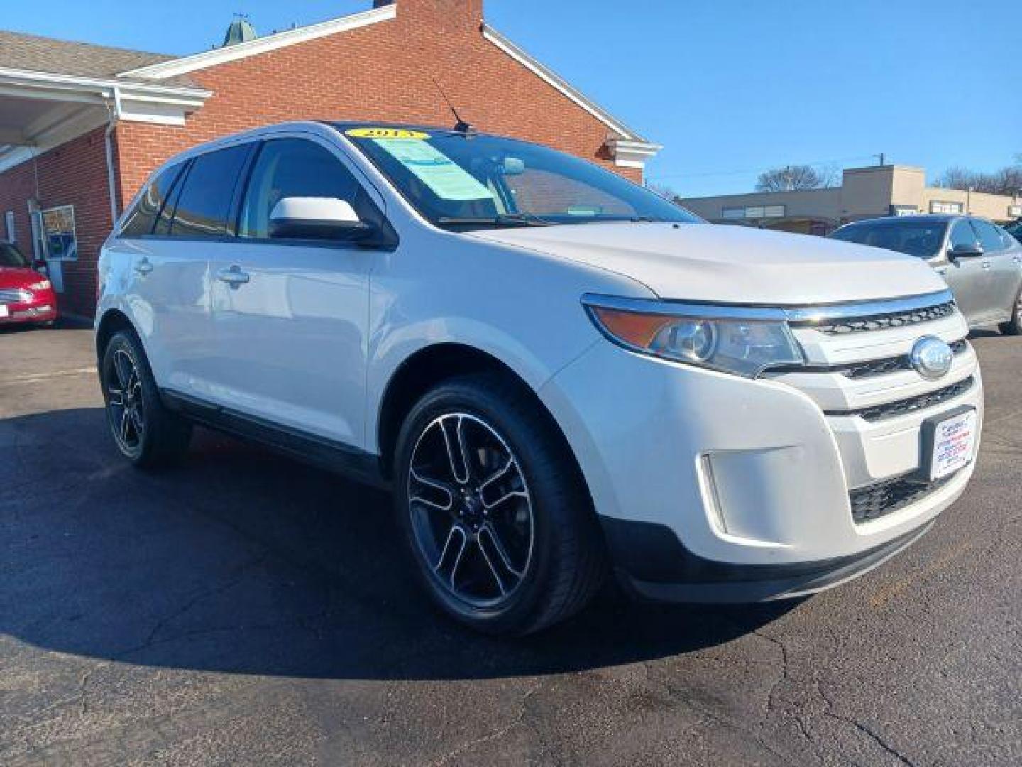 2013 White Platinum Tricoat Metallic Ford Edge SEL AWD (2FMDK4JC5DB) with an 3.5L V6 DOHC 24V engine, 6-Speed Automatic transmission, located at 880 E. National Road, Vandalia, OH, 45377, (937) 908-9800, 39.891918, -84.183594 - Photo#0