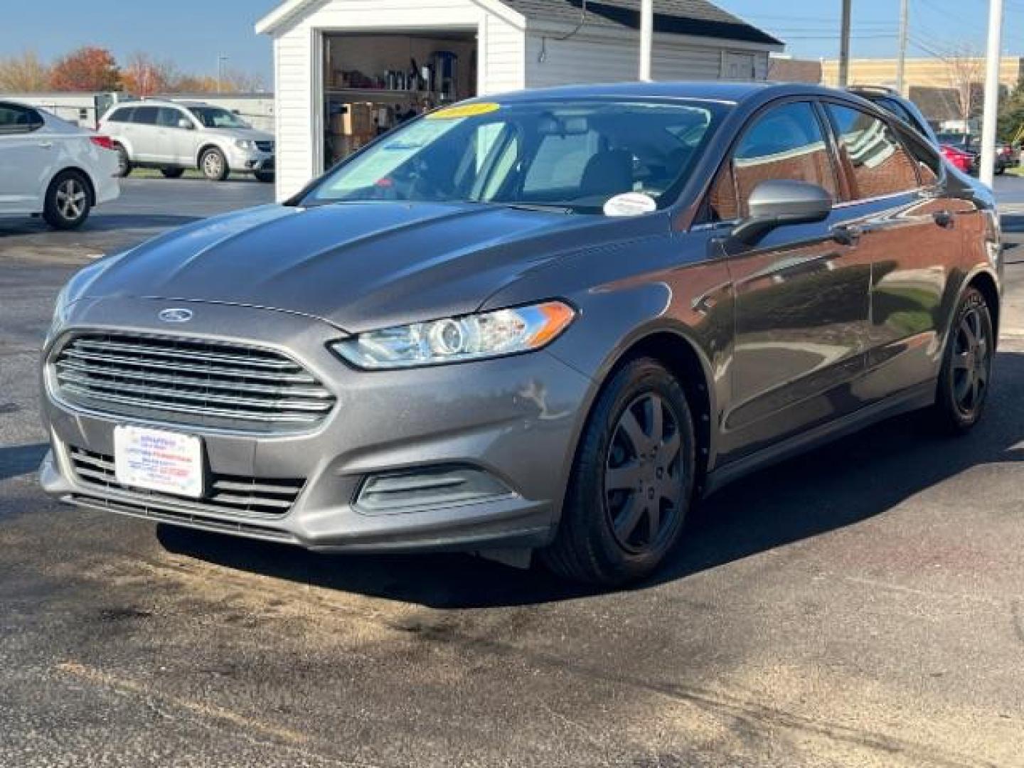 2013 Sterling Gray Ford Fusion S (3FA6P0G76DR) with an 2.5L L4 DOHC 16V engine, located at 401 Woodman Dr, Riverside, OH, 45431, (937) 908-9800, 39.760899, -84.123421 - Photo#2