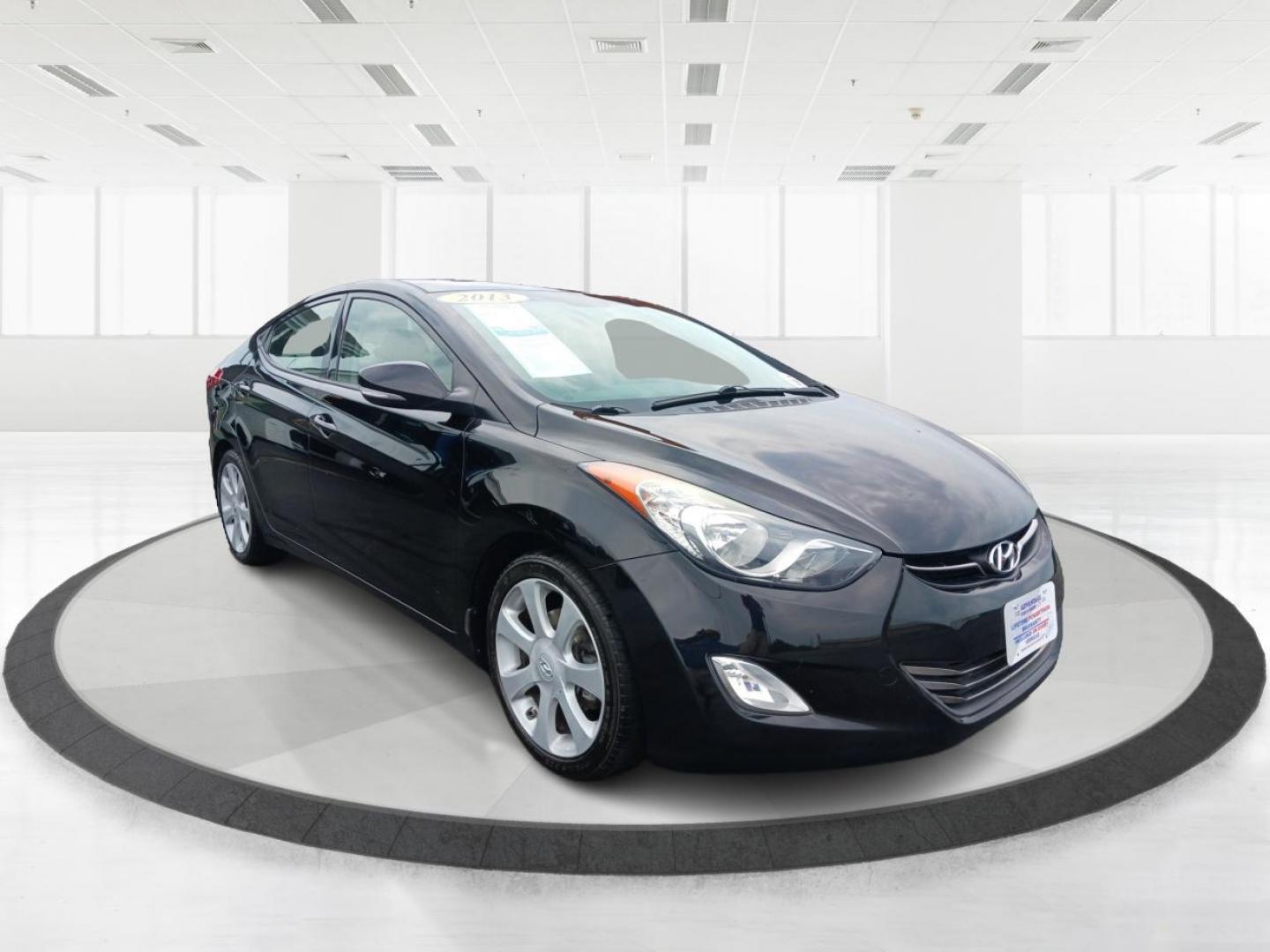 2013 Midnight Black Metallic Hyundai Elantra (5NPDH4AE0DH) with an 1.8L L4 DOHC 16V engine, 6-Speed Automatic transmission, located at 4508 South Dixie Dr, Moraine, OH, 45439, (937) 908-9800, 39.689976, -84.218452 - Photo#0