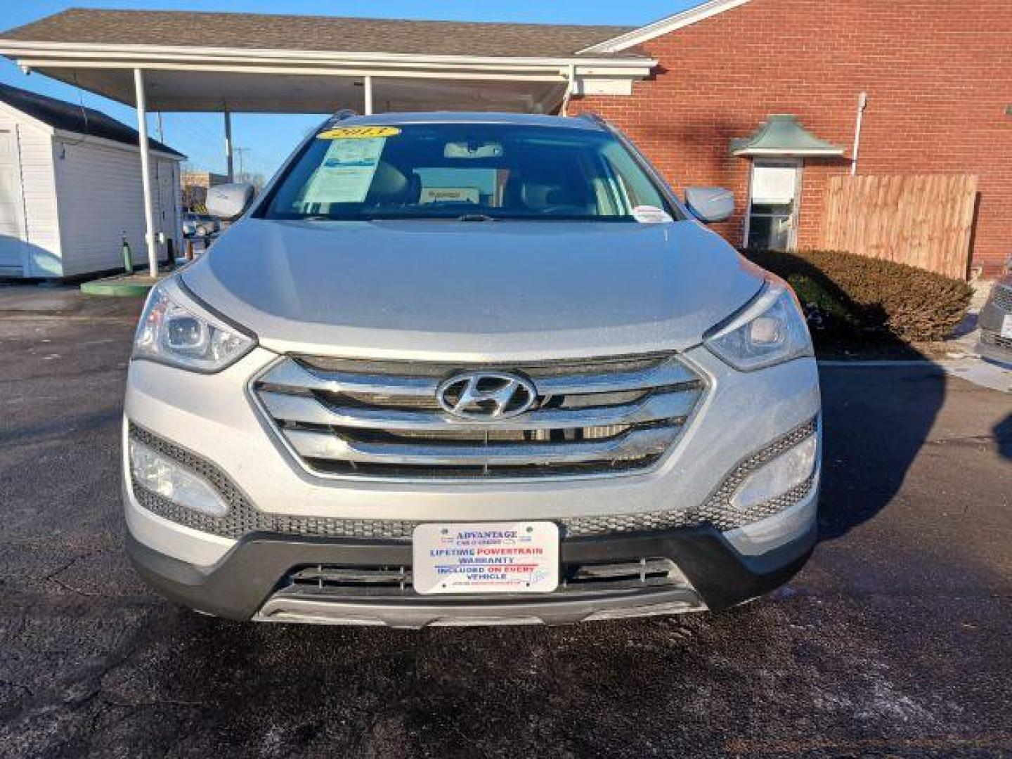 2013 Moonstone Silver Hyundai Santa Fe Sport 2.0 AWD (5XYZUDLA4DG) with an 2.0L L4 DOHC 16V engine, 6-Speed Automatic transmission, located at 1230 East Main St, Xenia, OH, 45385, (937) 908-9800, 39.688026, -83.910172 - Photo#1