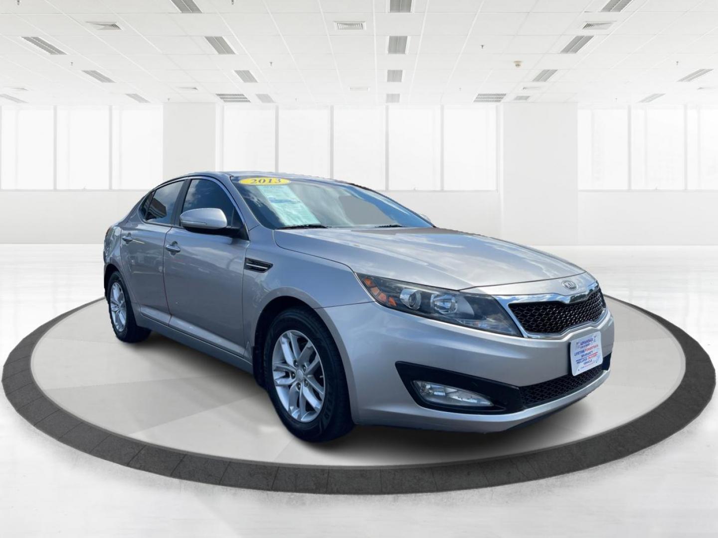 2013 Bright Silver Metallic Kia Optima (5XXGM4A78DG) with an 2.4L L4 DOHC 16V engine, 6-Speed Automatic transmission, located at 880 E. National Road, Vandalia, OH, 45377, (937) 908-9800, 39.891918, -84.183594 - Photo#0