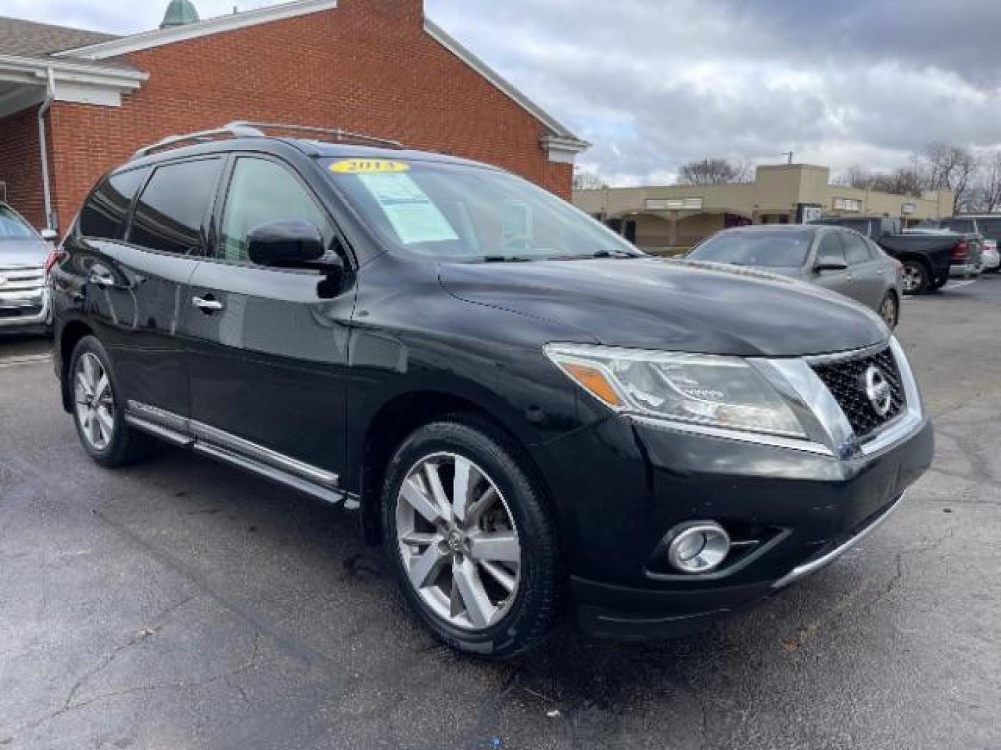 2013 Super Black Nissan Pathfinder Platinum 4WD (5N1AR2MM9DC) with an 3.5L V6 DOHC 24V engine, Continuously Variable Transmission transmission, located at 401 Woodman Dr, Riverside, OH, 45431, (937) 908-9800, 39.760899, -84.123421 - Photo#0