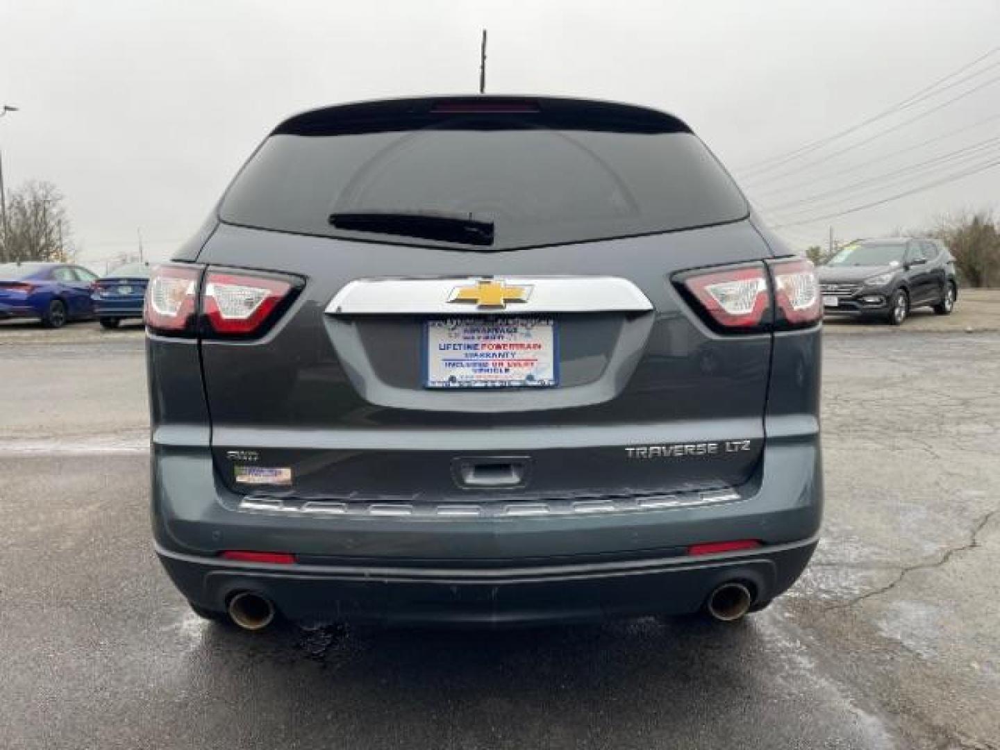 2014 Cyber Gray Metallic Chevrolet Traverse LTZ AWD (1GNKVJKD8EJ) with an 3.6L V6 DOHC 24V engine, 6-Speed Automatic transmission, located at 401 Woodman Dr, Riverside, OH, 45431, (937) 908-9800, 39.760899, -84.123421 - Photo#3