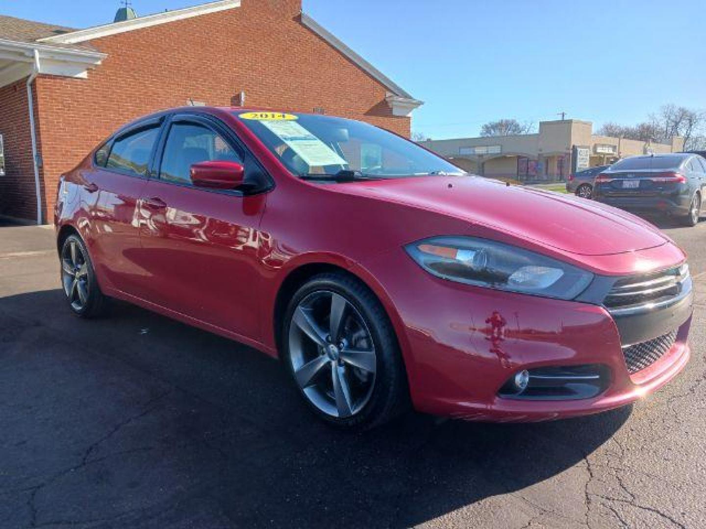 2014 Redline 2 Coat Pearl Dodge Dart GT (1C3CDFEB6ED) with an 2.4L L4 DOHC 16V engine, located at 4508 South Dixie Dr, Moraine, OH, 45439, (937) 908-9800, 39.689976, -84.218452 - Photo#0