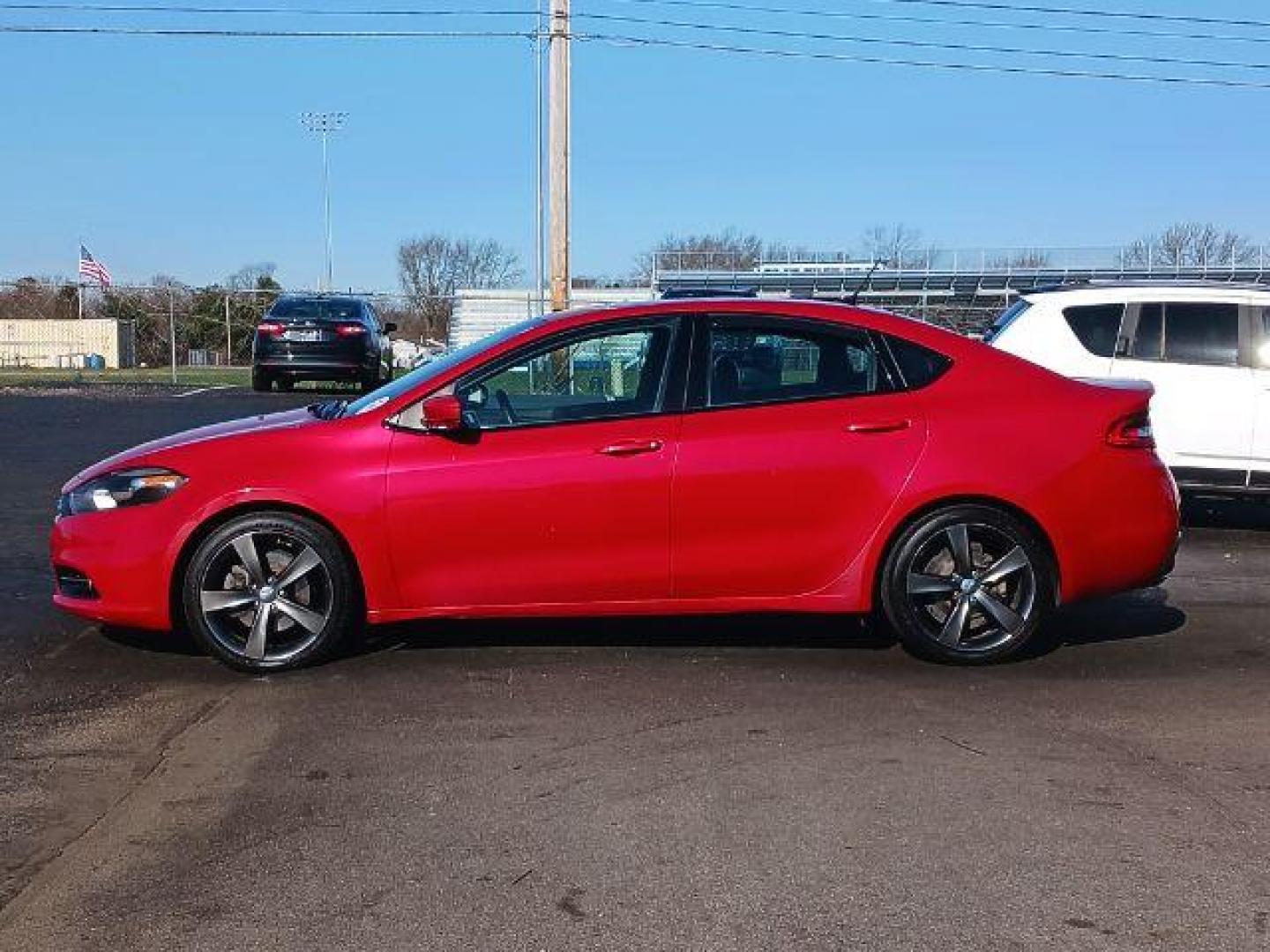 2014 Redline 2 Coat Pearl Dodge Dart GT (1C3CDFEB6ED) with an 2.4L L4 DOHC 16V engine, located at 4508 South Dixie Dr, Moraine, OH, 45439, (937) 908-9800, 39.689976, -84.218452 - Photo#3