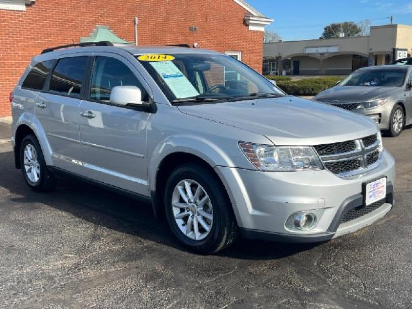 2014 Bright Silver Metallic CC Dodge Journey SXT (3C4PDCBG5ET) with an 3.6L V6 DOHC 24V engine, 6-Speed Automatic transmission, located at 401 Woodman Dr, Riverside, OH, 45431, (937) 908-9800, 39.760899, -84.123421 - Photo#0