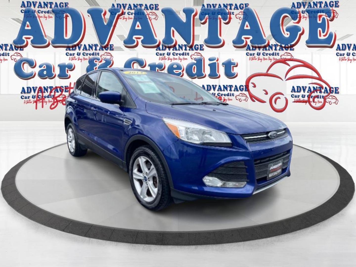 2014 Deep Impact Blue Ford Escape SE 4WD (1FMCU9G96EU) with an 2.0L L4 DOHC 16V engine, 6-Speed Automatic transmission, located at 4508 South Dixie Dr, Moraine, OH, 45439, (937) 908-9800, 39.689976, -84.218452 - Photo#0