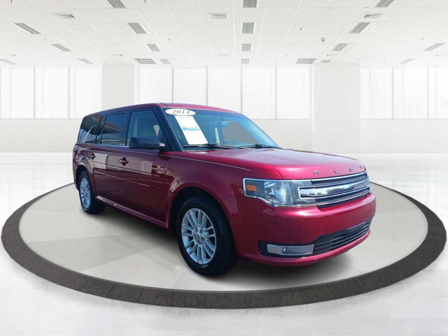 2014 Ruby Red Met Tinted CC Ford Flex (2FMGK5C89EB) with an 3.5L V6 DOHC 24V engine, 6-Speed Automatic Overdrive transmission, located at 1230 East Main St, Xenia, OH, 45385, (937) 908-9800, 39.688026, -83.910172 - Photo#0