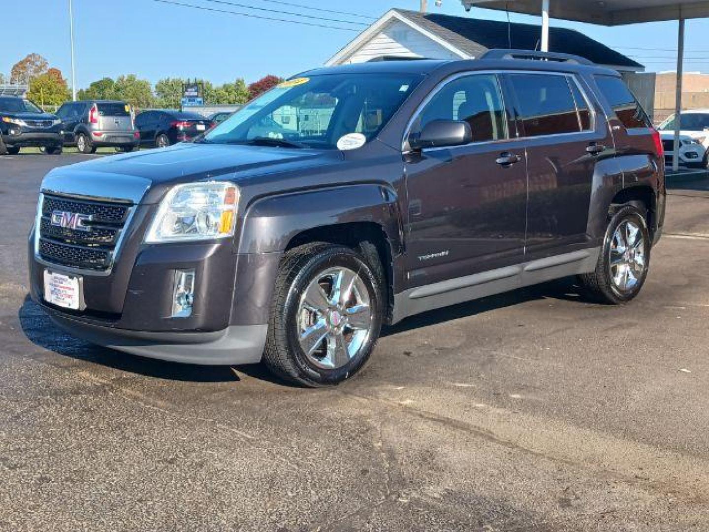 2014 Ashen Gray Metallic GMC Terrain SLT1 AWD (2GKFLXEK2E6) with an 2.4L L4 DOHC 16V FFV engine, 6-Speed Automatic transmission, located at 4508 South Dixie Dr, Moraine, OH, 45439, (937) 908-9800, 39.689976, -84.218452 - Photo#2