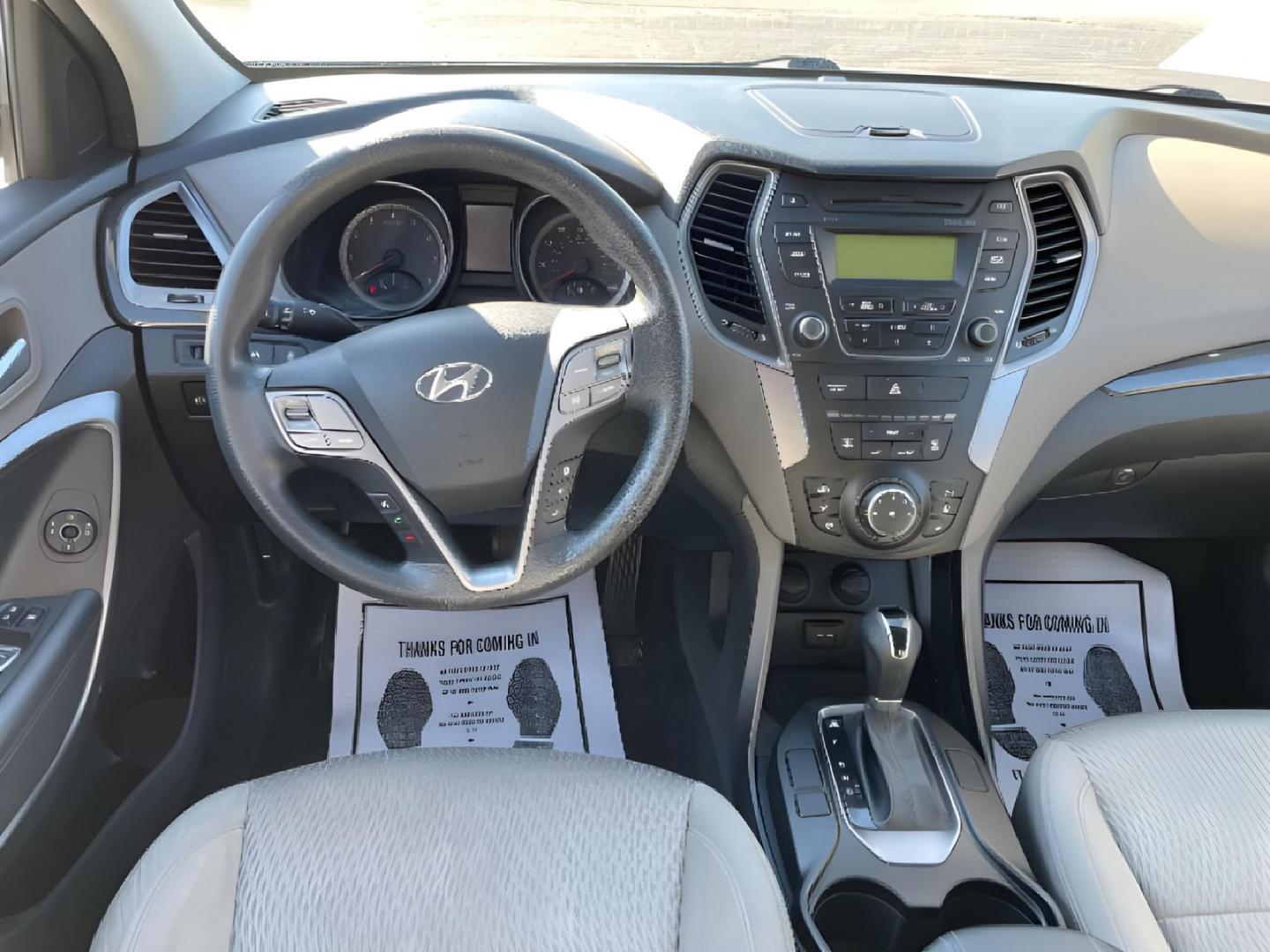 2014 Moonstone Silver Hyundai Santa Fe Sport 2.4 AWD (5XYZTDLB2EG) with an 2.4L L4 DOHC 16V engine, 6-Speed Automatic transmission, located at 1099 N County Rd 25A, Troy, OH, 45373, (937) 908-9800, 40.057079, -84.212883 - Photo#6