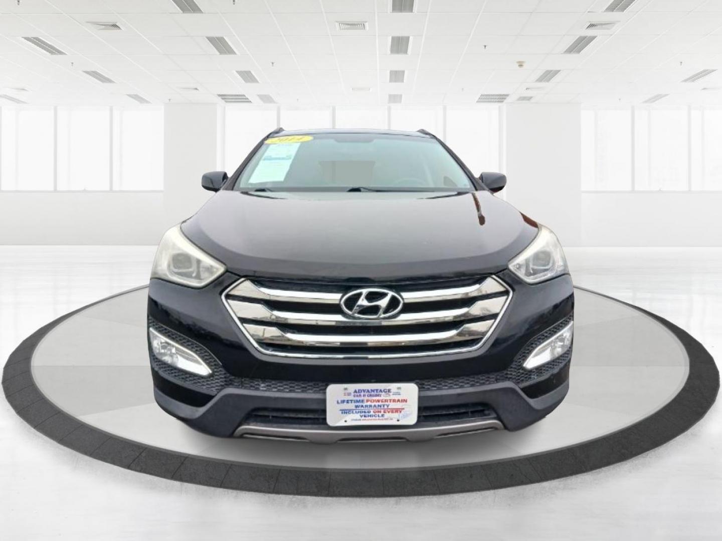 2014 Twilight Black Hyundai Santa Fe (5XYZU3LB5EG) with an 2.4L L4 DOHC 16V engine, 6-Speed Automatic transmission, located at 4508 South Dixie Dr, Moraine, OH, 45439, (937) 908-9800, 39.689976, -84.218452 - Photo#4