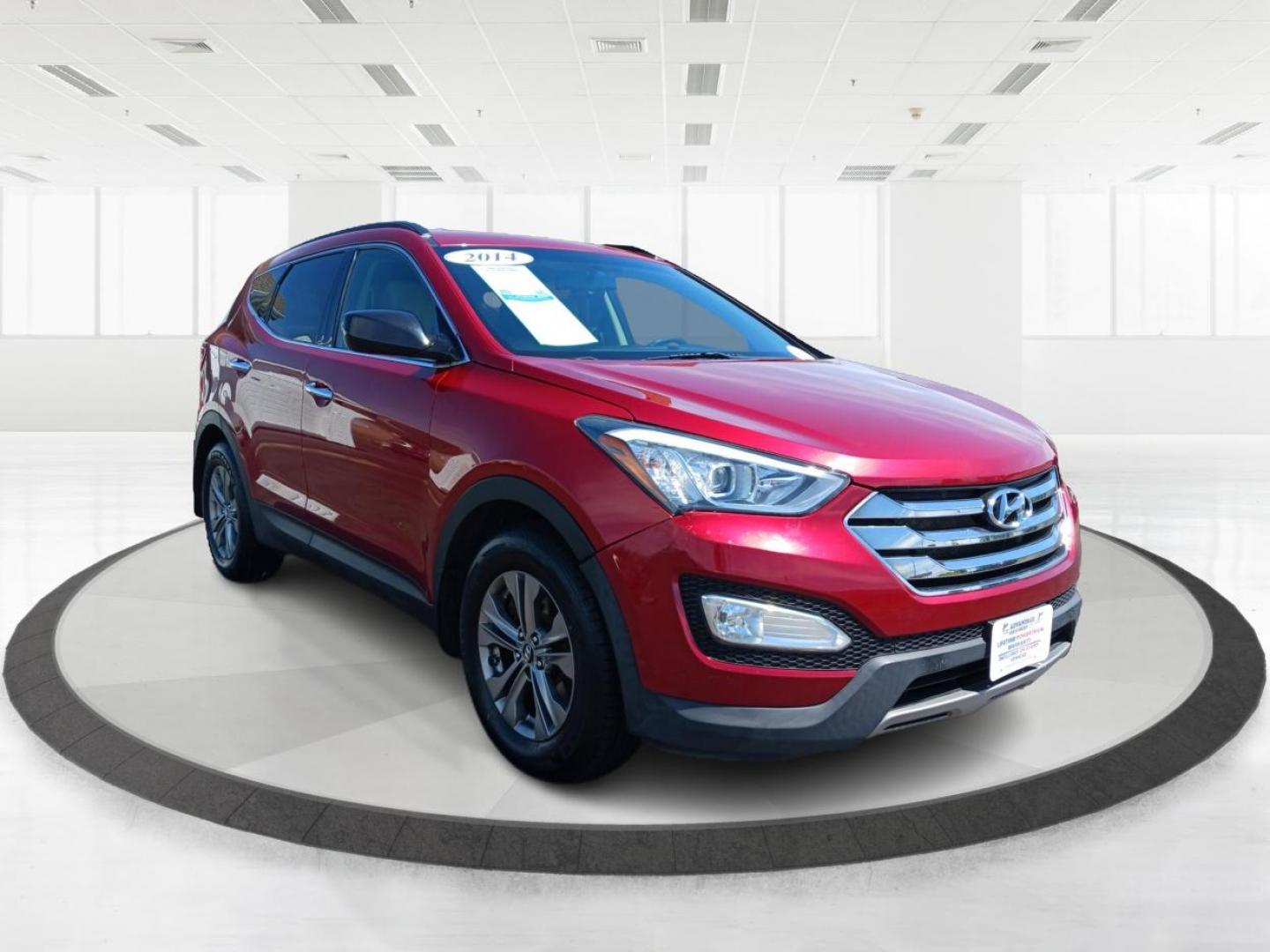 2014 Serrano Red Hyundai Santa Fe Sport 2.4 AWD (5XYZUDLB1EG) with an 2.4L L4 DOHC 16V engine, 6-Speed Automatic transmission, located at 880 E. National Road, Vandalia, OH, 45377, (937) 908-9800, 39.891918, -84.183594 - Photo#0