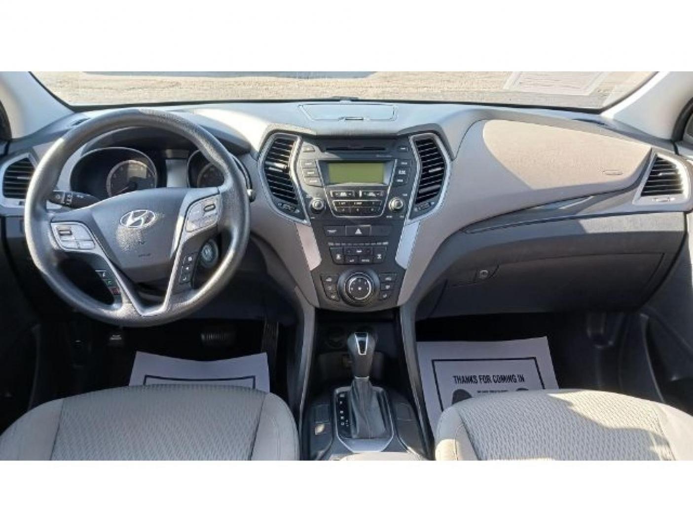 2014 Moonstone Silver Hyundai Santa Fe (5XYZT3LB5EG) with an 2.4L L4 DOHC 16V engine, 6-Speed Automatic transmission, located at 401 Woodman Dr, Riverside, OH, 45431, (937) 908-9800, 39.760899, -84.123421 - Photo#15