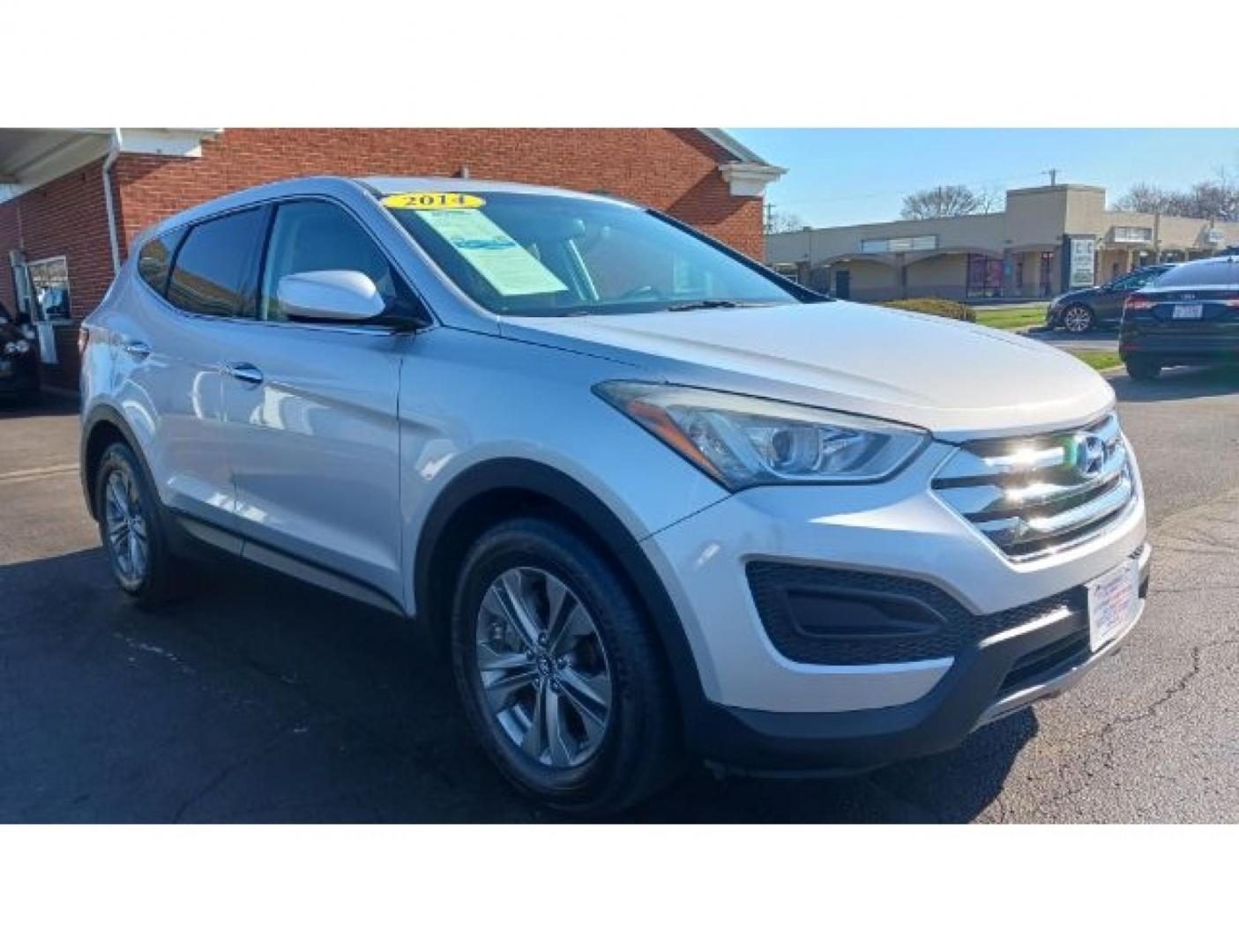 2014 Moonstone Silver Hyundai Santa Fe Sport 2.4 FWD (5XYZT3LB5EG) with an 2.4L L4 DOHC 16V engine, 6-Speed Automatic transmission, located at 401 Woodman Dr, Riverside, OH, 45431, (937) 908-9800, 39.760899, -84.123421 - Photo#13