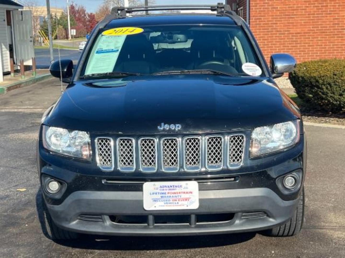 2014 Black Clearcoat Jeep Compass Latitude 4WD (1C4NJDEB5ED) with an 2.4L L4 DOHC 16V engine, Continuously Variable Transmission transmission, located at 1099 N County Rd 25A, Troy, OH, 45373, (937) 908-9800, 40.057079, -84.212883 - Photo#1