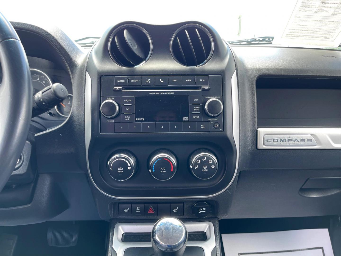 2014 Bright White Clearcoat Jeep Compass Latitude 4WD (1C4NJDEB8ED) with an 2.4L L4 DOHC 16V engine, Continuously Variable Transmission transmission, located at 1099 N County Rd 25A, Troy, OH, 45373, (937) 908-9800, 40.057079, -84.212883 - Photo#11