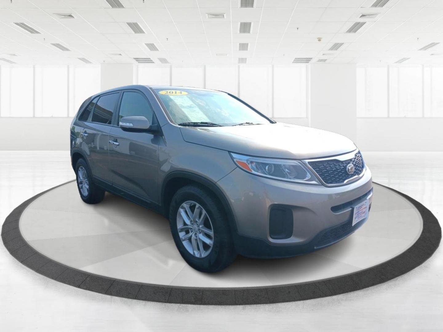 2014 Gray Kia Sorento (5XYKT3A64EG) with an 2.4L L4 DOHC 16V engine, 6-Speed Automatic transmission, located at 1099 N County Rd 25A, Troy, OH, 45373, (937) 908-9800, 40.057079, -84.212883 - Photo#0