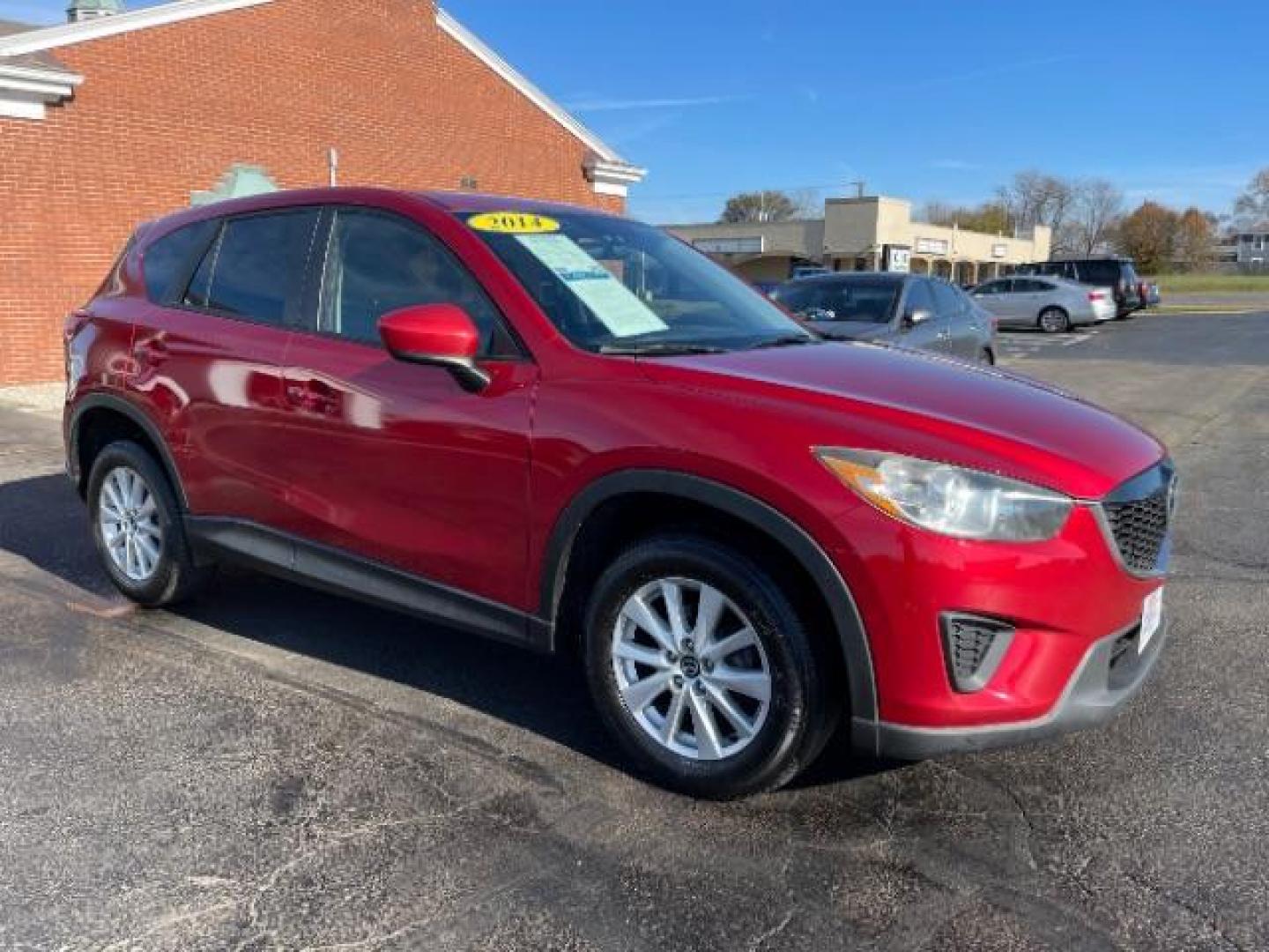 2014 Soul Red Metallic Mazda CX-5 Sport AT (JM3KE2BE7E0) with an 2.0L L4 DOHC 16V engine, 6-Speed Automatic transmission, located at 1230 East Main St, Xenia, OH, 45385, (937) 908-9800, 39.688026, -83.910172 - Photo#0