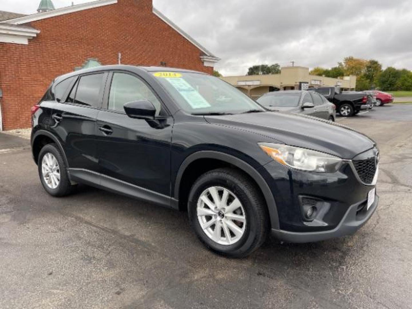 2014 Jet Black Mica Mazda CX-5 Touring AWD (JM3KE4CY2E0) with an 2.5L L4 DOHC 16V engine, 6-Speed Automatic transmission, located at 1230 East Main St, Xenia, OH, 45385, (937) 908-9800, 39.688026, -83.910172 - Photo#0