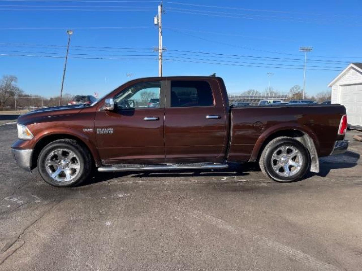 2014 Western Brown RAM 1500 Laramie Crew Cab LWB 4WD (1C6RR7VT1ES) with an 5.7L V8 OHV 16V engine, 8-Speed Automatic transmission, located at 1951 S Dayton Lakeview Rd., New Carlisle, OH, 45344, (937) 908-9800, 39.890999, -84.050255 - Photo#2