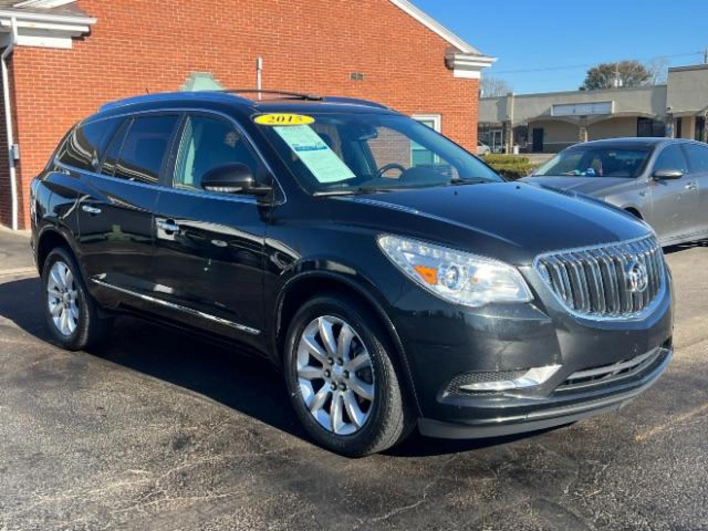 2015 Carbon Black Metallic Buick Enclave Premium FWD (5GAKRCKD4FJ) with an 3.6L V6 DOHC 24V engine, 6-Speed Automatic Overdrive transmission, located at 1951 S Dayton Lakeview Rd., New Carlisle, OH, 45344, (937) 908-9800, 39.890999, -84.050255 - Photo#0