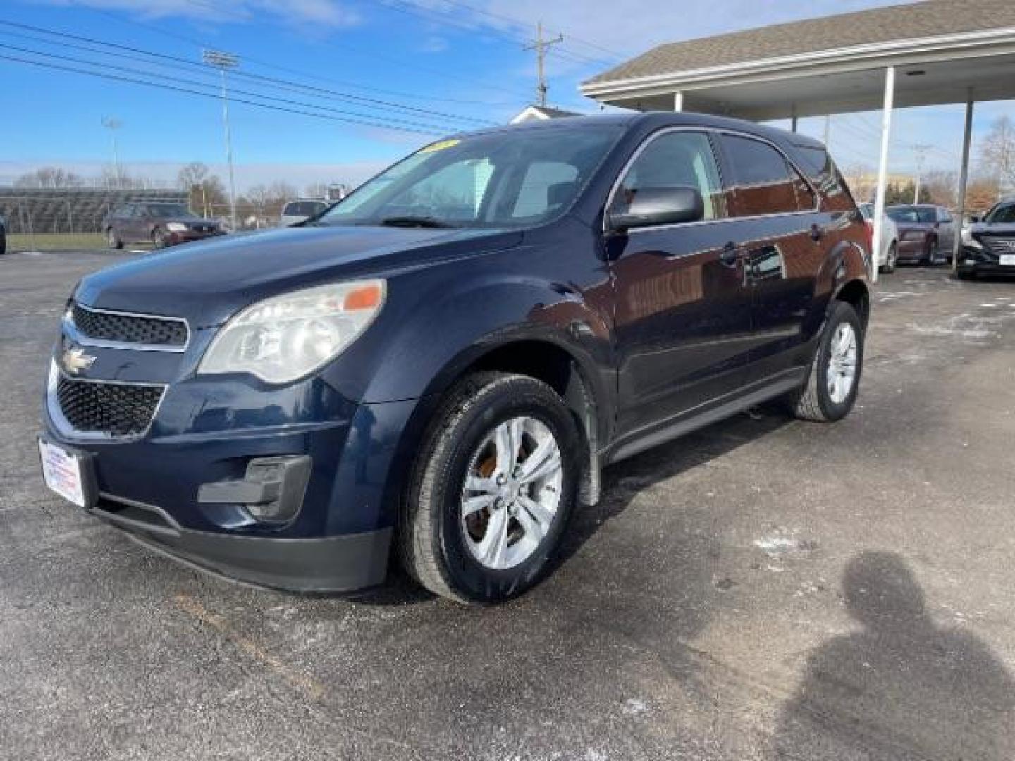 2015 Blue Velvet Metallic Chevrolet Equinox LS 2WD (2GNALAEK9F1) with an 2.4L L4 DOHC 16V FFV engine, 6-Speed Automatic transmission, located at 880 E. National Road, Vandalia, OH, 45377, (937) 908-9800, 39.891918, -84.183594 - Photo#1