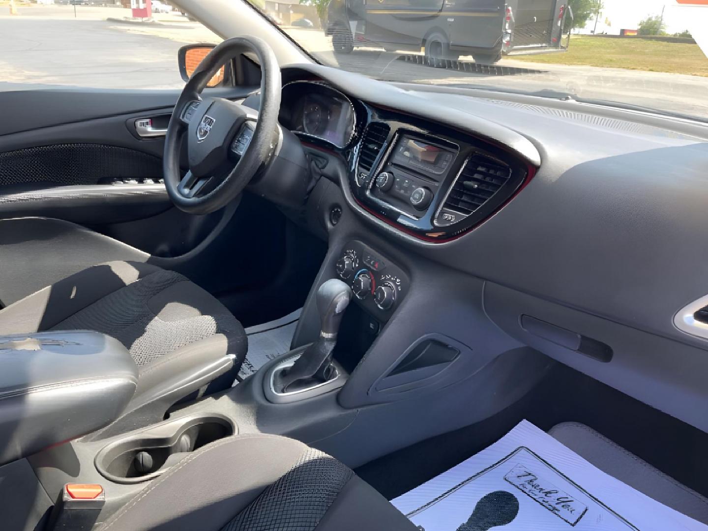 2015 Pitch Black Clearcoat Dodge Dart SXT (1C3CDFBB1FD) with an 2.4L L4 DOHC 16V engine, located at 1230 East Main St, Xenia, OH, 45385, (937) 908-9800, 39.688026, -83.910172 - Photo#8