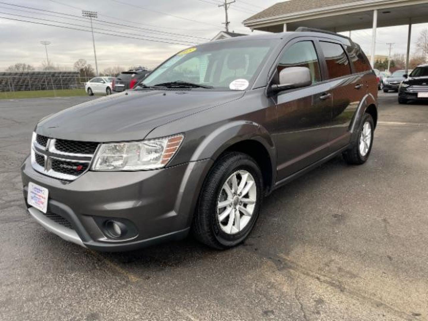 2015 Granite Crystal Met CC Dodge Journey SXT AWD (3C4PDDBG7FT) with an 3.6L V6 DOHC 24V engine, 6-Speed Automatic transmission, located at 1099 N County Rd 25A, Troy, OH, 45373, (937) 908-9800, 40.057079, -84.212883 - Photo#1