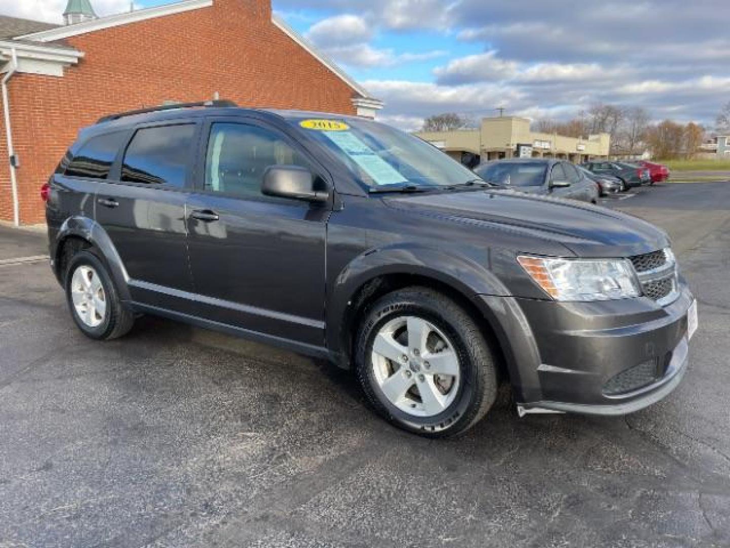 2015 Granite Crystal Met CC Dodge Journey SE (3C4PDCAB9FT) with an 2.4L L4 DOHC 16V engine, 4-Speed Automatic transmission, located at 1230 East Main St, Xenia, OH, 45385, (937) 908-9800, 39.688026, -83.910172 - Photo#0