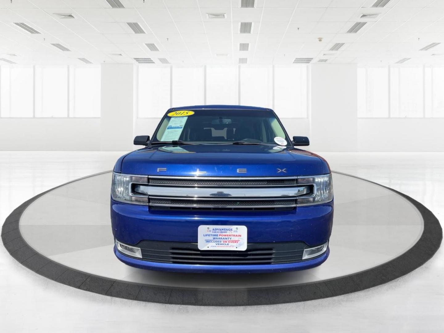 2015 Deep Impact Blue Metallic Ford Flex SEL AWD (2FMHK6C87FB) with an 3.5L V6 DOHC 24V engine, 6-Speed Automatic Overdrive transmission, located at 880 E. National Road, Vandalia, OH, 45377, (937) 908-9800, 39.891918, -84.183594 - Photo#6